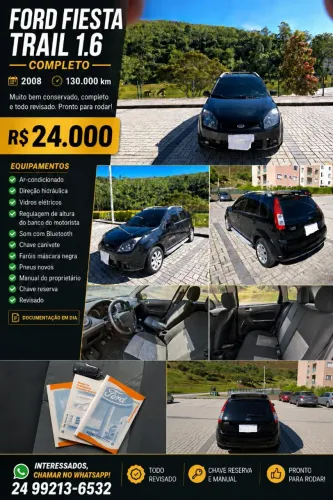 Ford Fiesta Trail 1.6 8V Flex 5P 2008
