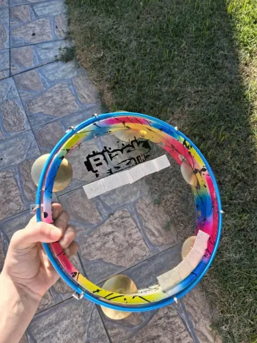 Pandeiro profissional personalizado da Black Tin
