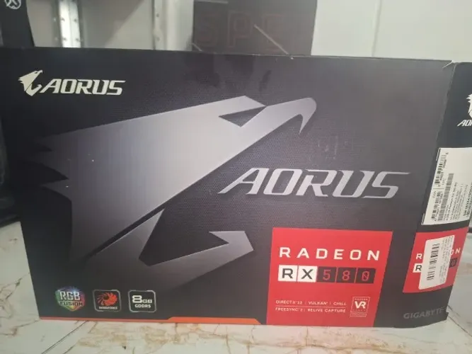 Placa de vídeo Gigabyte RX 580 Aorus 8GB usada (mais rapida que as chinesas)
