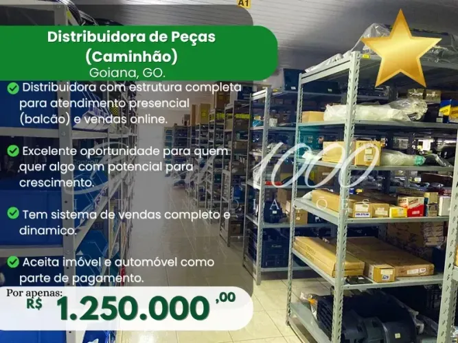 Distribuidora de Peças (Caminhão) em Goiana, GO. (Cod. 109938)