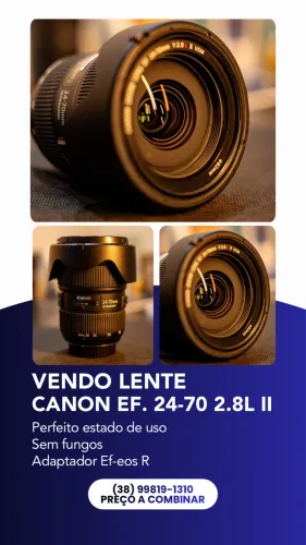 Lente Canon EF 24-70 2.8 II