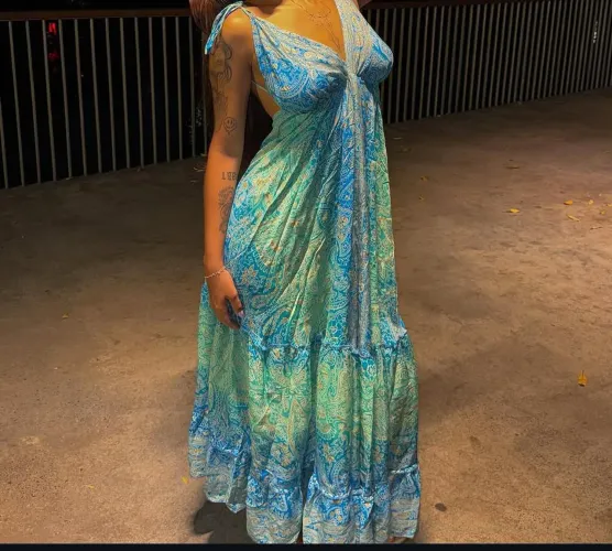 Vestido costa nua indiano
