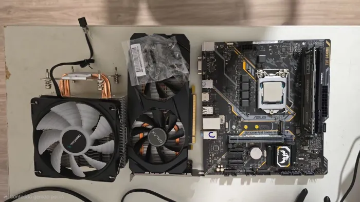 KIT Gamer, KIT PROCESSADOR + PLACA-MÃE, PLACA DE VÍDEO e MEMÓRIA RAM 16GB