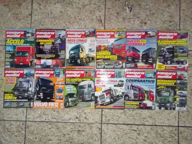 Lote Revistas de Caminhão Transporte Mundial 