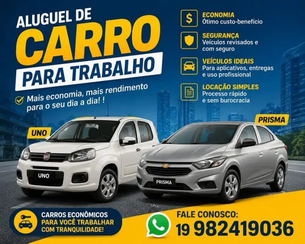 Aluguel de carro para trabalho