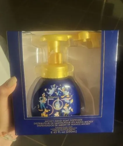 Sabonete líquido com espuma que sai formato do Mickey- Disney 50 anos