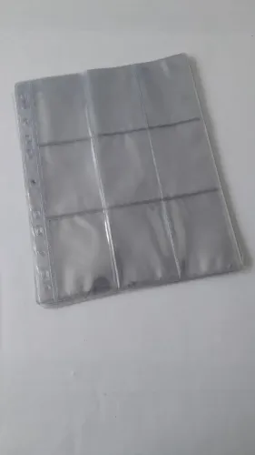 Refil envelope plástico para cartões ou cards - Plástico para fichário
