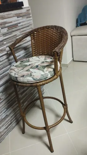 Conjunto Bistrô Junco Fibra Vime Sintético