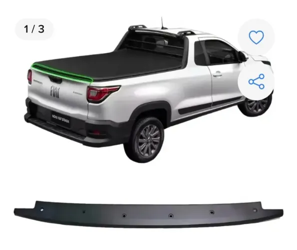 Moldura Acabamento Tampa Traseira nova Fiat Strada Original 
