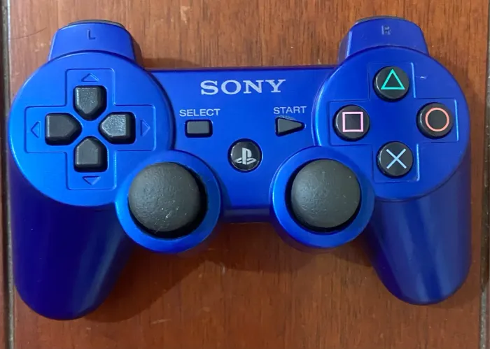 Controle de PlayStation 3 azul original funcionando 100%