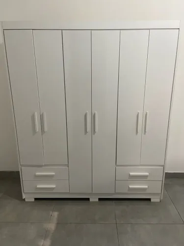 Guarda-Roupa Batrol Primacy Branco 6 Portas e 4 Gavetas