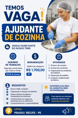 AJUDANTE DE COZINHA