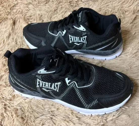 Tênis Masculino Casual Everlast Kromus II Preto/Branco Tamanho 43 original