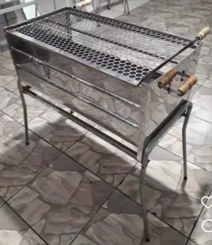 Churrasqueira grande Inox Completa 