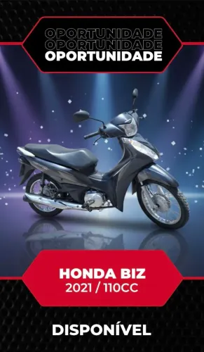 Ano 21/21 / Biz 110cc / Abaixo da FIPE