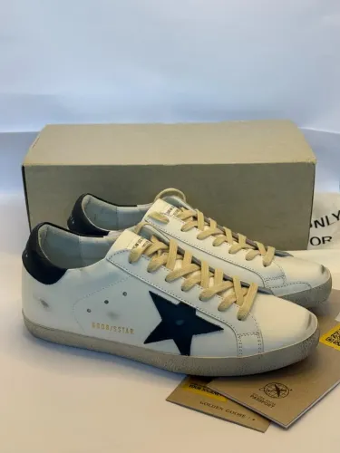 tenis golden goose superstar tam 40 (br/ azul)