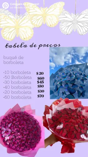 Buquês de borboletas