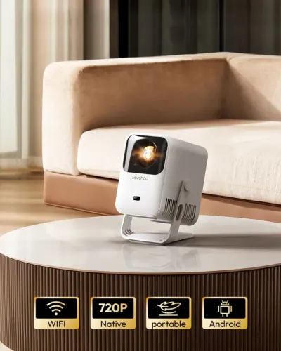 Projetor Vevshao A15 - Android, Wi-Fi, Bluetooth, Auto Foco, HDMI
