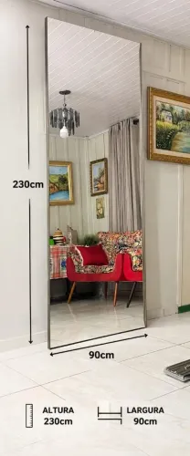 Espelho 230 cm de altura x 90 cm de largura