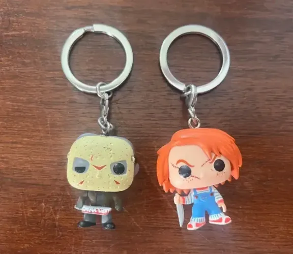 2 Chaveiros Funko Pocket Jason Voorhees + Chuck