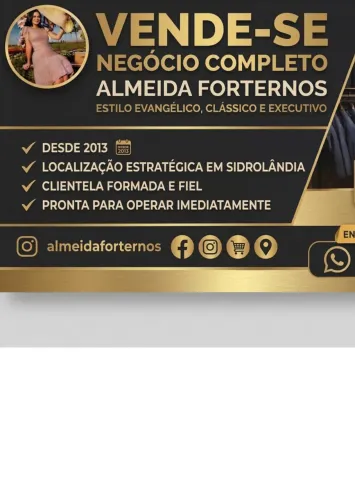 Loja de Roupas à Venda em Sidrolândia | Desde 2013 | Não inclui imóvel