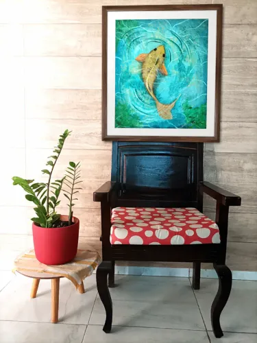Quadro/tela, pintura profissional com óleo sobre tela. Tamanho: 63x73