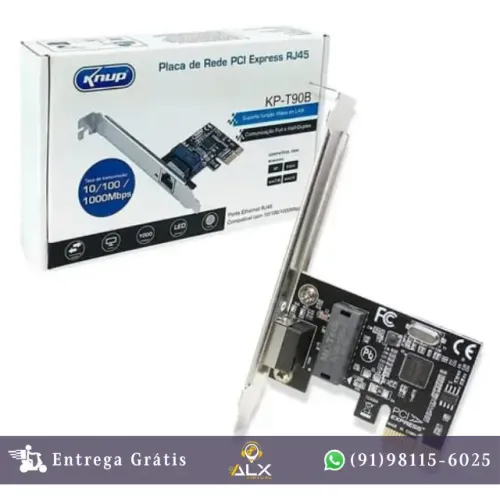 Placa de Rede Pci-express Pcie X1 10/100/1000 Mb/s Rj45 *ENTREGA GRÁTIS*