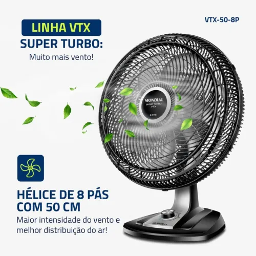 Ventilador Mondial VTX-50 8 pás