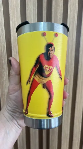 Copo Chapolin térmico Gravação Uv