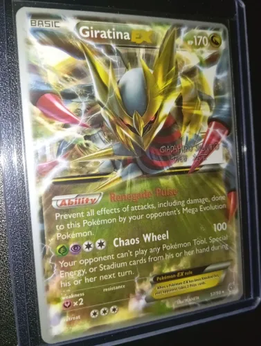 Carta Pokémon Giratina EX INGLÊS (Premiação Campeonato Mundial 2016)