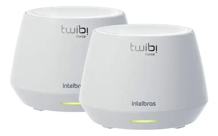 Conjunto Roteador Mesh Wifi 6 Intelbras Twibi Force Ax 2 Uni Branco
