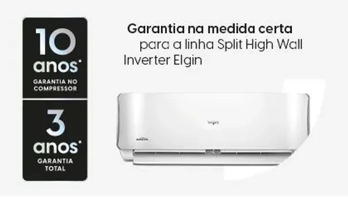 Ar condicionado Elgin de 9 a 60 mil btu's 