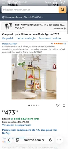 Carrinho bar