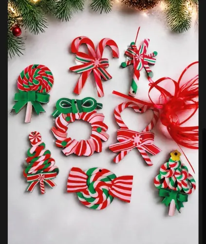 Kit com 8 peças doces natal 