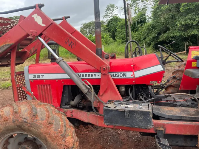Trator massey  297 ano 2001 com grade 18 discos intermediária 