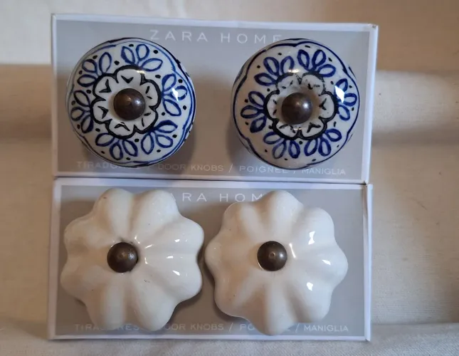 Puxadores de porcelana Zara Home