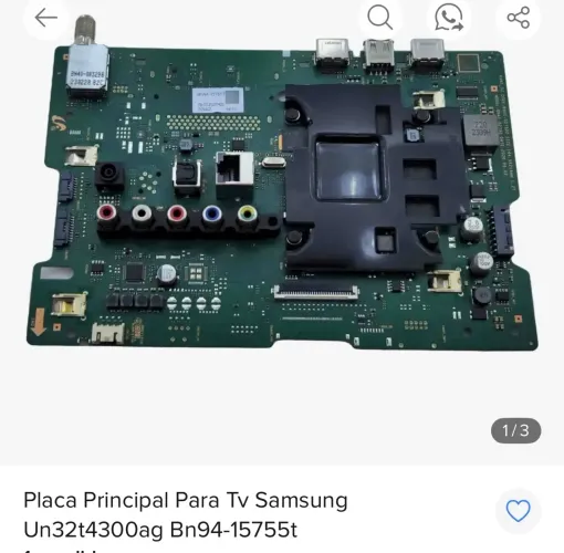 Placa principal tv Samsung UN32T4300AG