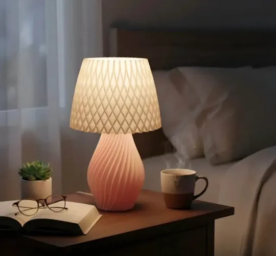 Abajur Luminária De Mesa Sala Quarto Moderno Com Lâmpada