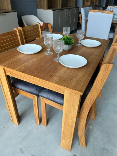 Mesa 4 Cadeiras MDF NOVO