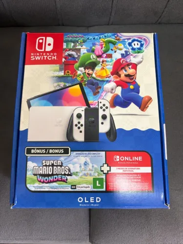 Nintendo Switch Oled 128gb - Desbloqueado - Novo
