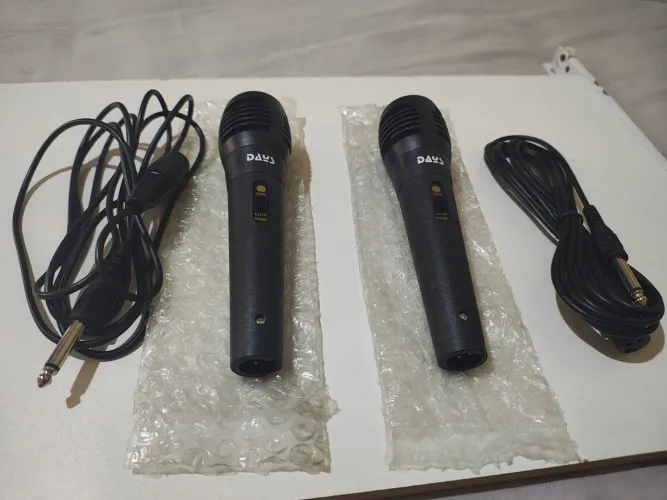 Par de Microfones para Karaokê