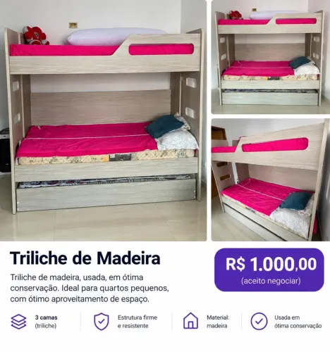 Triliche de madeira