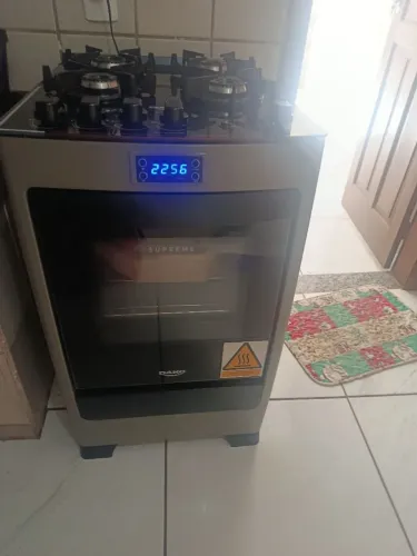 Fogão tampo de vidro