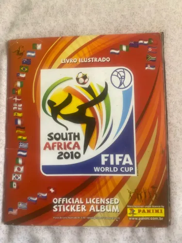 Álbum copa do mundo 2010 completo com as figurinhas da Visa