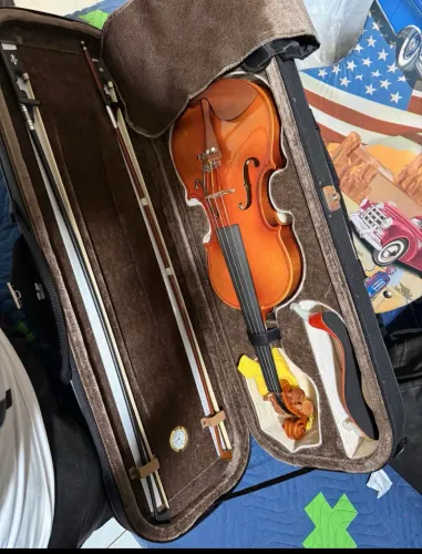 Violino Eagle 4/4 Hev242 + Case Rígido Premium + espaleira+arco carbono