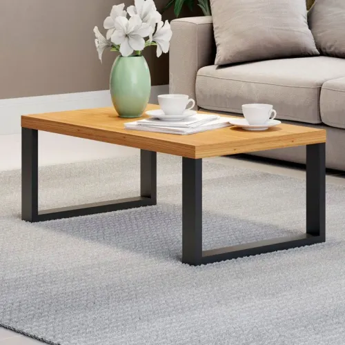 MESA DE CENTRO ESTILO INDUSTRIAL