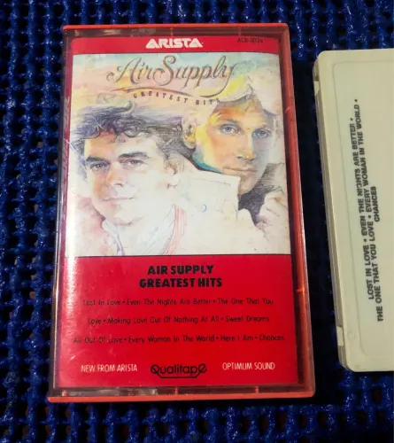 Fita K7 Air Supply Greatest Hits 1983 - Edição Americana Rara Estojo Vermelho