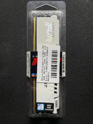 Memória RAM Kingston Fury Beast XMP, 16GB, 6800MT/s DDR5, DIMM, CL34, Branco - KF568C34BW