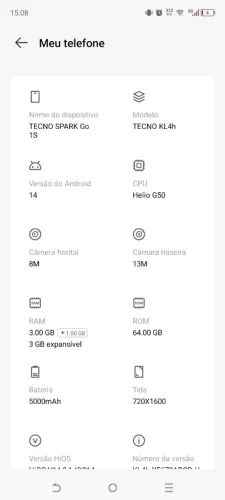 Celular novo 2 meses de uso