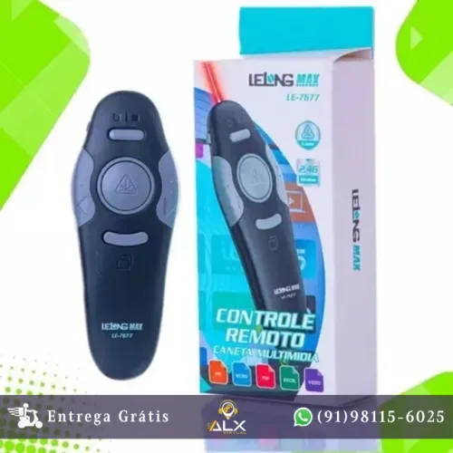 Passador de Slides Com Laser Caneta Le-7677 *ENTREGA GRÁTIS*